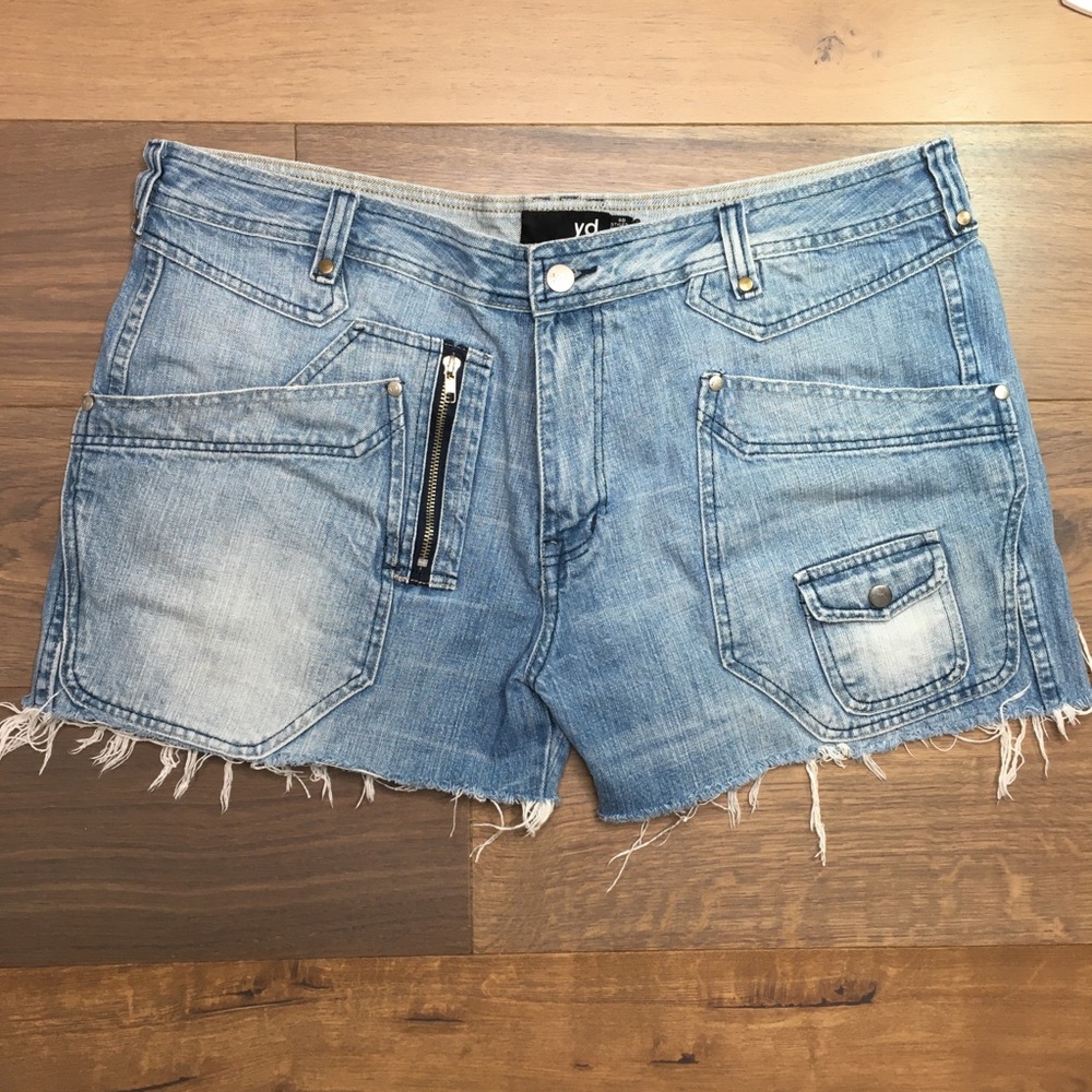 Cut off denim shorts